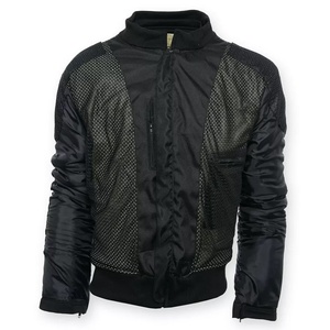 Chaqueta de Motocicleta para Hombre, Negra, de Forro Polar, con Capucha y Cierre Frontal, Protectora, Cortavientos, Informal, para Todas las Estaciones - Product Image 3