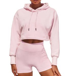 Cropped sexy Women_s hoodies última sudadera oversize sudaderas con capucha de algodón para mujer Sudaderas con capucha y sudaderas - Product Image 3