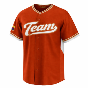 Camiseta de Béisbol Deportiva Personalizada |   Tela Transpirable con Impresión Digital por Sublimación |   Acabado Cosido |   Proveedor OEM - Product Image 4