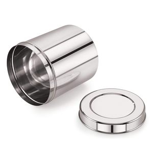 Recipiente de Almacenamiento de Alimentos Ecológico Moderno de Acero Inoxidable Plateado, Recipiente de Cocina Duradero con Tapa para Té, Azúcar, Especias, Granos - Product Image 6