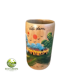 Tasse en bambou minimaliste, tasse à boire en bois naturel, écologique, réutilisable pour les amoureux de la vie verte - Product Image 4