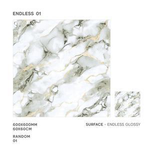 Vistaar Onyx Bianco 600x600mm Glazed Porcelain Floor Tile Marble Look Luxury 60x60cm Ceramic Glazed Tiles - Product Image 2