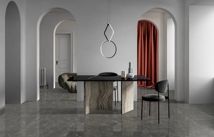 กระเบื้องพอร์ซเลนลายผ้าคุณภาพสูง ขนาด 600x1200 มม. ป้องกันการลื่น เหมาะสำหรับปูพื้นห้องน้ำ กระเบื้องเซรามิกติดผนังสไตล์หรูหราสำหรับที่อยู่อาศัย - Product Image 5