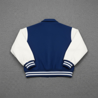 Blouson universitaire à capuche pour homme en toile 100 % laine de haute qualité, respirant, imperméable, coupe-vent, pour l'hiver et les activités de plein air, décontracté, avec 2 poches avant