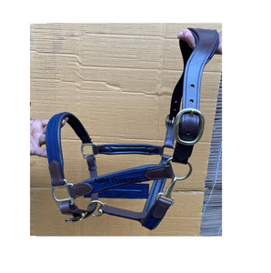 Bride de cheval en nylon anatomique avec rembourrage en cuir souple Style de selle occidentale et anglaise Matériau en PVC PP avec licou en corde - Product Image 1