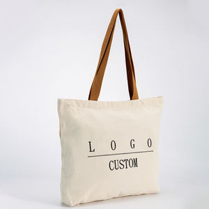 Bolsa de Tela de Algodón Ecológica Personalizada con Asa de Listón - Tela Resistente con Impresión de Logotipo Personalizado y Patrón de Pata de Gallo para Uso Promocional - Product Image 6