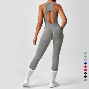 Shorts de yoga et de pilates sans couture côtelés, respirants, écologiques, une pièce, en spandex, pour femmes, de marque célèbre, vente en gros - Product Image 1