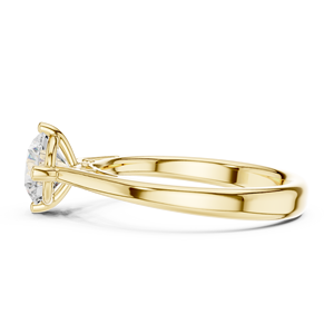 Anillo Solitario de Diamante Cultivado en Laboratorio de 1 Quilate, Oro Sólido de 14K, Corte Brillante VS VVS2 EF, Estilo Moderno para Uso Diario y Bodas - Product Image 3