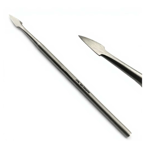 Pousse-cuticules en forme de flèche, couteau en acier inoxydable, outil de manucure et pédicure, soin des ongles, nettoyage précis des cuticules et lime à ongles - Product Image 1