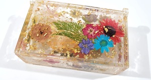 Eco-Friendly Handmade Resin Rectangle <b>Box</b> <b>for</b> Gift Jewelry Storage-Modern Christmas Design Soft Interior <b>for</b> Delicate Items Feng - Product Image 5