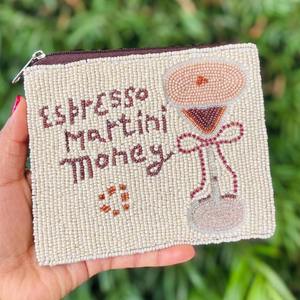 Nouveauté : Porte-monnaie perlé style américain pour femme, pochette à monnaie perlée, portefeuille à monnaie perlé - Product Image 1