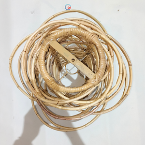 Modern Artistic Handcrafted Natural Rattan Pendant <b>Light</b> Shade Victorian European for Indoor <b>Light</b> <b>Covers</b> Contemporary Home - Product Image 5