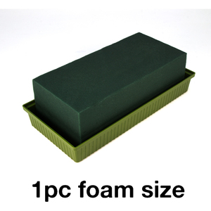 Bandeja Rectangular para Flores con Agarre, 1 Pieza de Espuma (6 Pernos), Color Verde - Diseño Perfecto para San Valentín, Graduación, Navidad - Product Image 3