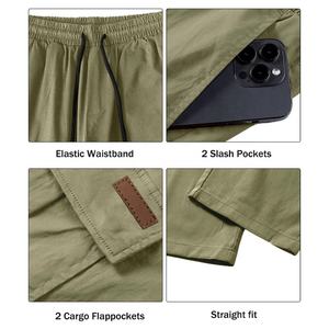 Cargo Jogger Pants for Men's Wholesale Custom 100% Cotton Canvas Lightweight Casual Plain OEM Pockets Breathable Long - Product Image 4