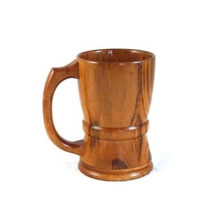 Eco Friendly Wooden Coffee Mug Handmade Solid Wood <b>Cup</b> Natural Finish Rustic Style Drinkware <b>for</b> Kitchen - Product Image 4