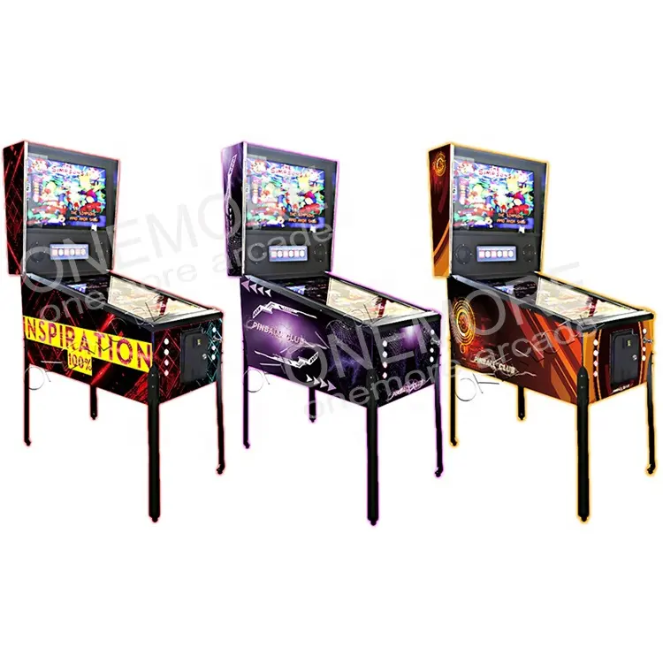 AC DC flipper/video/pinball machine with plunger for amusement
