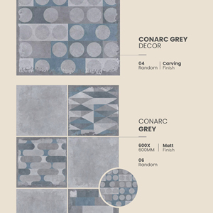 Luxury <b>Matt</b> Carving Porcelain <b>Floor</b> Tiles 600X600MM 24X24 Premium Vitrified Ceramic Tiles for Residential Commercial Interior - Product Image 1