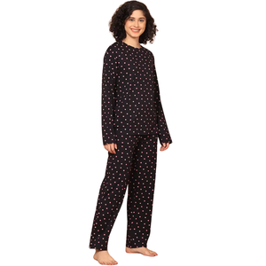 Fabricante de Conjuntos de Pijamas para Mujer, Ropa de Dormir Transpirable de Algodón Estampado, Proveedor Mayorista - Product Image 3