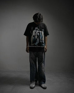 2026 <b>Men's</b> Oversize Heavy Vintage T-<b>Shirt</b> With DTG Graph Printing Acid Wash 100% Cotton Unisex Microfiber T <b>Shirt</b> for <b>Men</b> - Product Image 2
