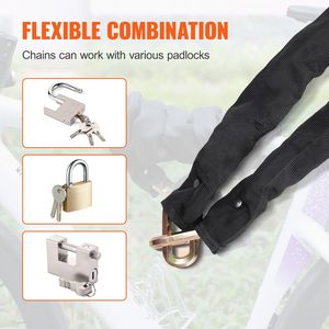 Lucchetto a Catena per Bicicletta Ultra Resistente da 1,8 Metri con Chiave, Antifurto in Acciaio per Massima Sicurezza - Product Image 6