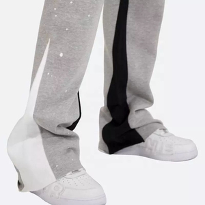Pantalon de jogging décontracté pour homme, taille élastique, tissu en laine, séchage rapide, imperméable, respirant, doublure polaire, automne-hiver - Product Image 3