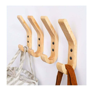 Premium Quality Wood Hook Hanger Perfect <b>Rails</b> Design Single Hook Wholesale Luxury Household Multifunctional Hook Hanger - Product Image 4