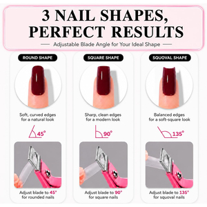 Coupe-ongles de qualité supérieure avec aimants de petite taille, couleur rose, bord tranchant, pour faux ongles en gel, avec 10 aimants - Product Image 6