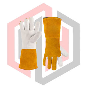 Gants de jardinage en cuir résistants à la chaleur, gants de sécurité durables - Product Image 4