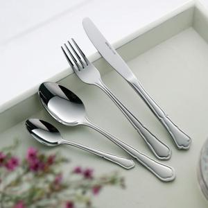 Engrave Design 4 Pcs Stainless Steel Fork Knife And Spoons Trending Metal Cutlery <b>Sets</b> For <b>Dining</b> <b>Table</b> Accessories Decoration - Product Image 4