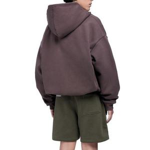 Sweat-shirt en molleton à capuche zippé pour homme, couleur unie, manches classiques, pull tricoté d'automne - Product Image 5