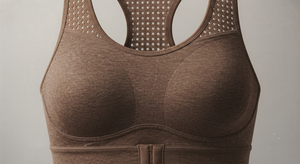 Sujetador Deportivo Sin Costuras para Mujer, Color Marrón, Sin Tirantes, Soporte Medio, Tejido Lyra Transpirable de Secado Rápido para Fitness, Yoga y Gimnasio - Product Image 6