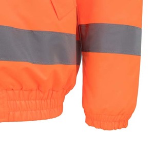 Sudadera con Capucha Ajustable, Reflectante LED, de Alta Visibilidad, con Logotipo Personalizable, de Invierno, Seguridad ANSI Clase 1, Forro Polar Naranja, Impermeable - Product Image 4