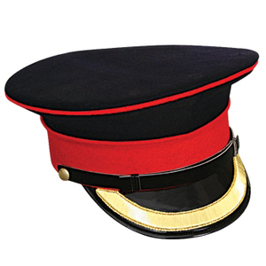 Gorra de Visera Vintage de Alta Gama, Gorra con Visera Bordada Personalizada, Gorra Formal de Fieltro de Lana Premium para Coleccionistas, Uso Ceremonial y de Disfraces - Product Image 3