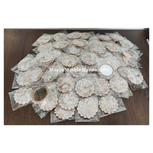 กระจกฝังหินอ่อนฝังหินอ่อนทรงกลมมุกขัดเงาสำหรับตกแต่งสินค้ายอดนิยมดีไซน์ทันสมัยคุณภาพสูง - Product Image 4