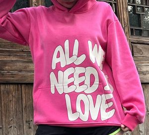 Sudadera Unisex Y2K Colorida con Estampado de Letras Hip Hop, Sudadera con Capucha Oversize Casual Holgada Estilo Harajuku Gótico - Product Image 4