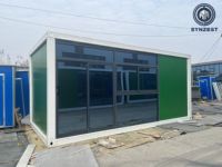 Maisons préfabriquées en conteneurs à prix abordable, personnalisables, prêtes à l'emploi, pour hôtels, bureaux, avec salles de bain complètes