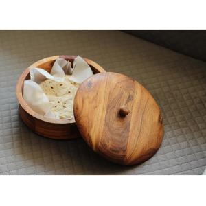 Caja de Madera de Primera Calidad para Roti con Acabado Natural para Chapatis Calientes y Decoración de Cocina, Caja de Almacenamiento de Chapati de Madera Natural Asequible - Product Image 5