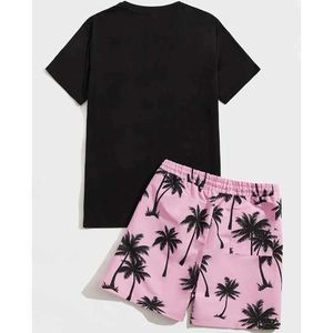 Wholesale Blank Custom Shorts <b>Sets</b> Men Streetwear 2 Pieces Custom Logo Summer Sportswear Shirt and Shorts <b>Set</b> for Men - Product Image 4
