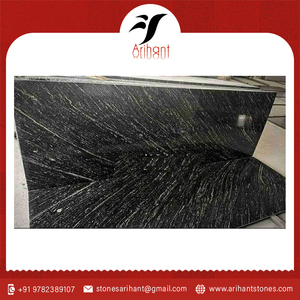 Dalles de granit noir Markino polies, pierre naturelle pour plans de travail de cuisine, revêtements de sol et décoration intérieure - Product Image 6