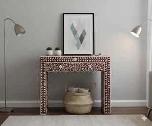 ILAHI's Bone Inlay <b>Drawer</b> Modern Design Agate Detailing <b>Storage</b> Portable Home Furniture - Product Image 1