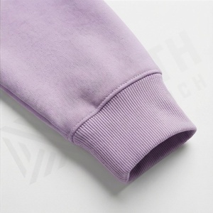 Sudadera con capucha extragrande de algodón polar, personalizada con logo bordado, teñida lisa para otoño, suave y cálida, al por mayor - Product Image 6