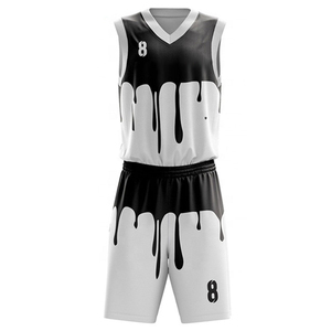 Maillots de basket-ball personnalisés de haute qualité, design personnalisé, séchage rapide, respirants, réversibles, pour hommes, maillots de basket-ball vierges - Product Image 5