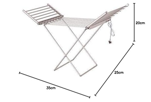 Tendedero de ropa de diseño elegante, plegable, portátil, con calefacción, para interiores, con opción de personalización. - Product Image 2