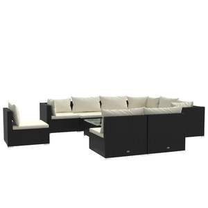 Conjunto de Muebles de Jardín en Negro y Crema - Product Image 2