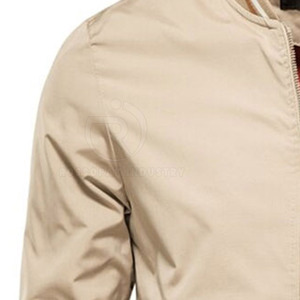 Street Style Winter Men's Lightweight Eco-Friendly Breathable Windproof Bomber <b>Jacket</b> <b>with</b> Silk Satin Lining Finished - Product Image 6