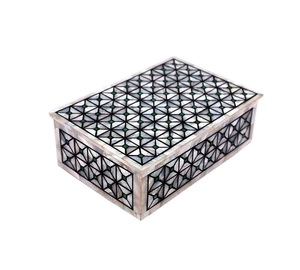 Elegant MOP Inlay Jewelry <b>Box</b> & <b>Keepsake</b> Case Custom Handcrafted Jewelry Organizer for Multipurpose Use Wedding Or Festive Gift - Product Image 6