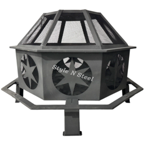 <b>Fire</b> <b>Pit</b> With Stick Heat Resistant Paint Freestanding Design Coal/Wood Burning Outdoor & BBQ - Product Image 1