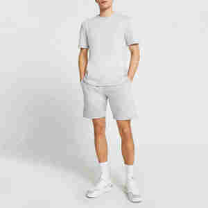 Conjunto Deportivo de Dos Piezas para Verano, Transpirable, de Secado Rápido, Reversible y Ligero, Camiseta y Pantalones Cortos Unisex con Cintura Elástica para Hombre - Product Image 5