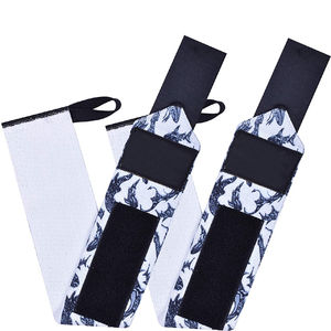 Bandes de poignet de musculation personnalisées avec logo, élastiques, pour l'entraînement fitness, équipement de gym, support de poignet noir, bandes de poignet pour la musculation - Product Image 3