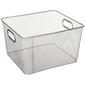 Wholesale <b>Black</b> Metal Wire <b>Storage</b> Basket With Copper Handles Iron Mesh Organizer For Kitchen Pantry Bathroom And Home Decor - Product Image 4